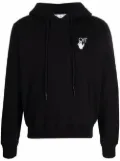 Off-White Arrows-print logo hoodie - Black