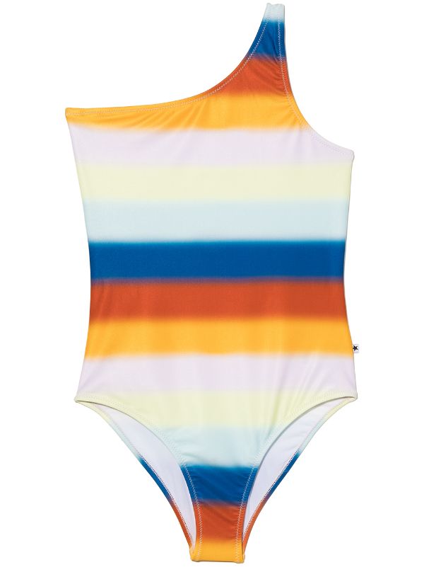 Horizontal striped one piece on sale swimsuit