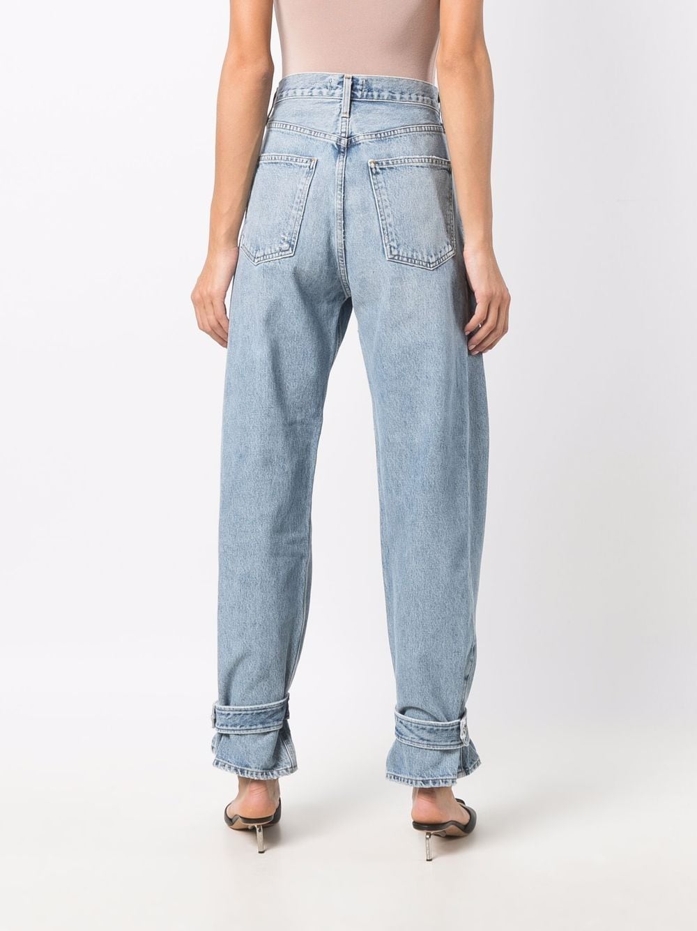 AGOLDE ankle-strap Tapered Jeans - Farfetch