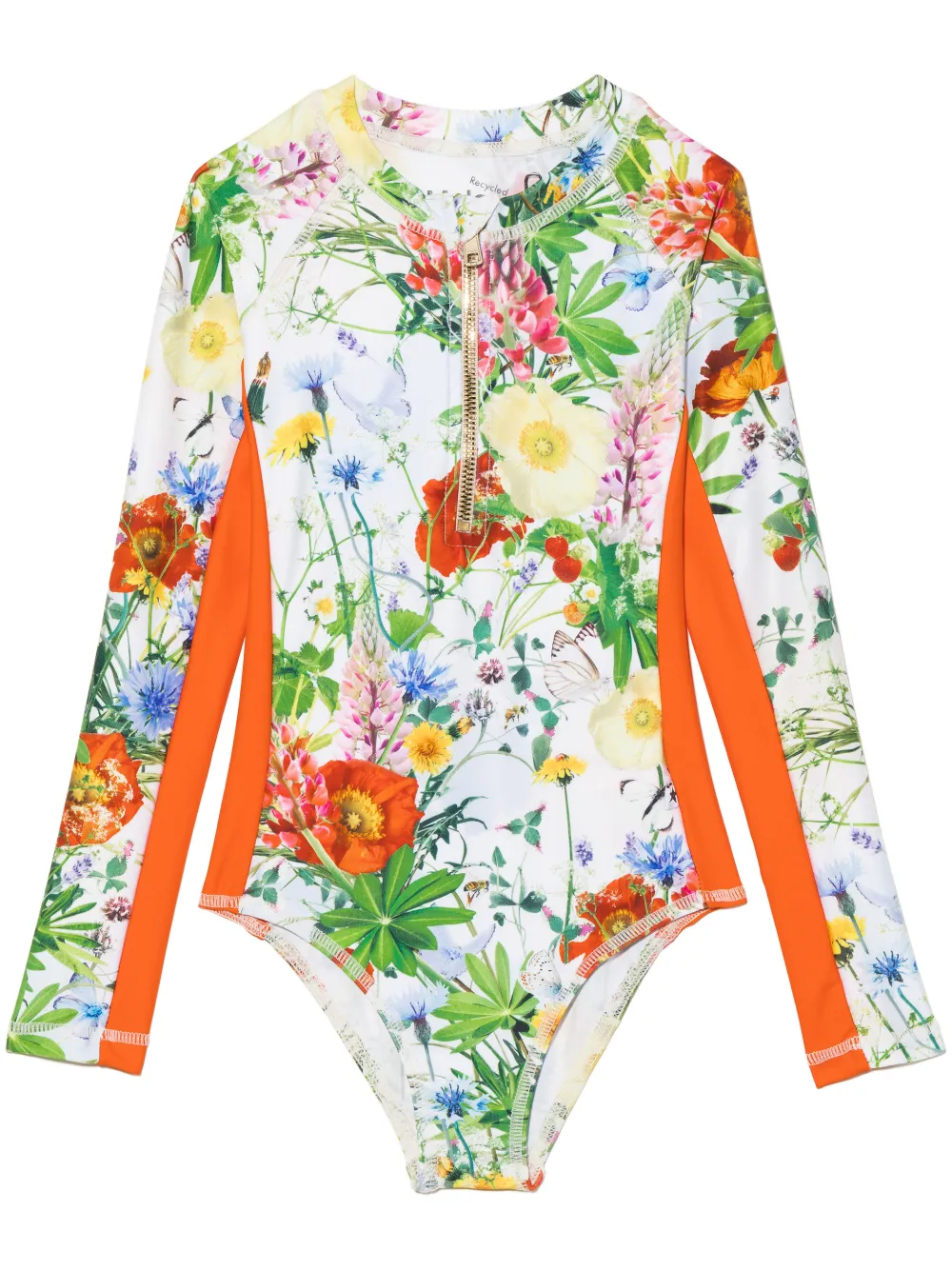 Molo Floral-print Rash Guard Swimsuit