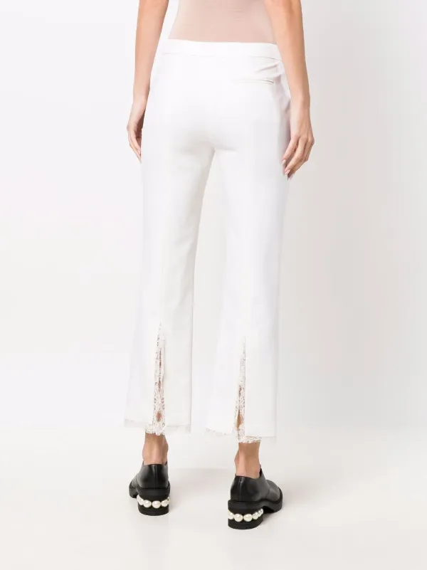 Alexander McQueen lace-panel Cropped 