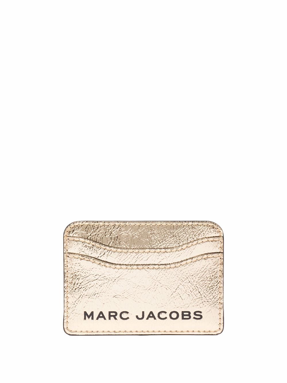 Marc Jacobs Pasjeshouder met logoplakkaat Metallic