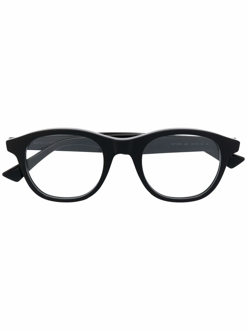 

Bottega Veneta Eyewear lentes con armazón redonda - Negro