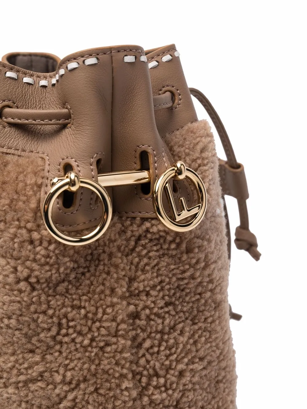 фото Fendi сумка-ведро с логотипом