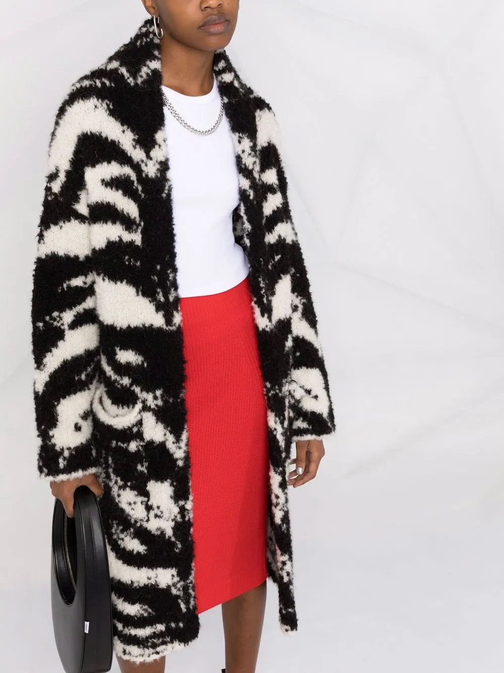 фото Laneus пальто оверсайз с анималистичным принтом