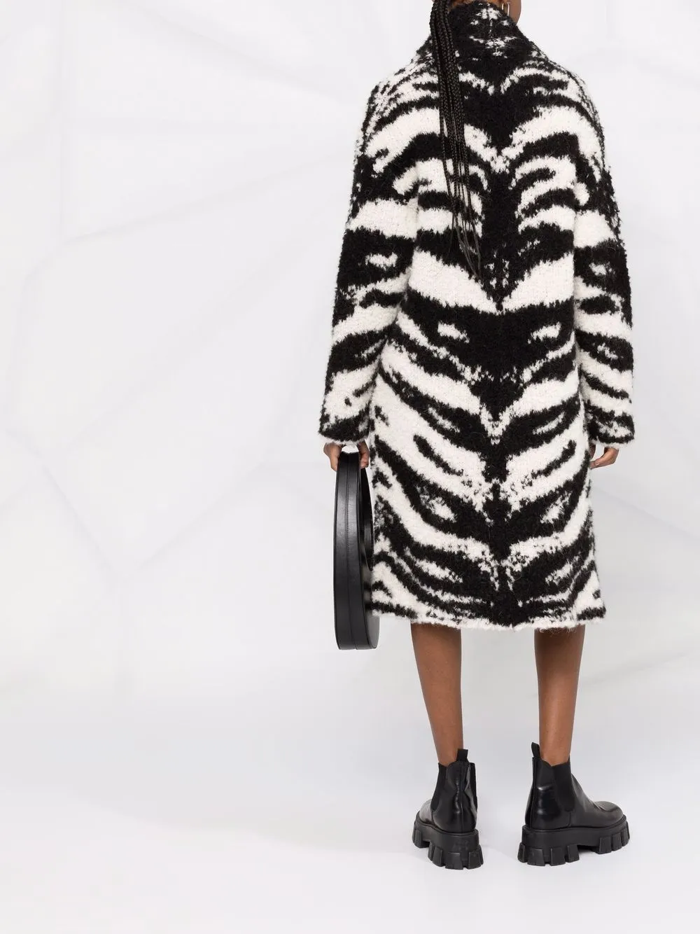 фото Laneus пальто оверсайз с анималистичным принтом