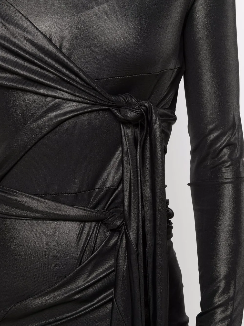 фото Rick owens lilies платье с длинными рукавами и завязками