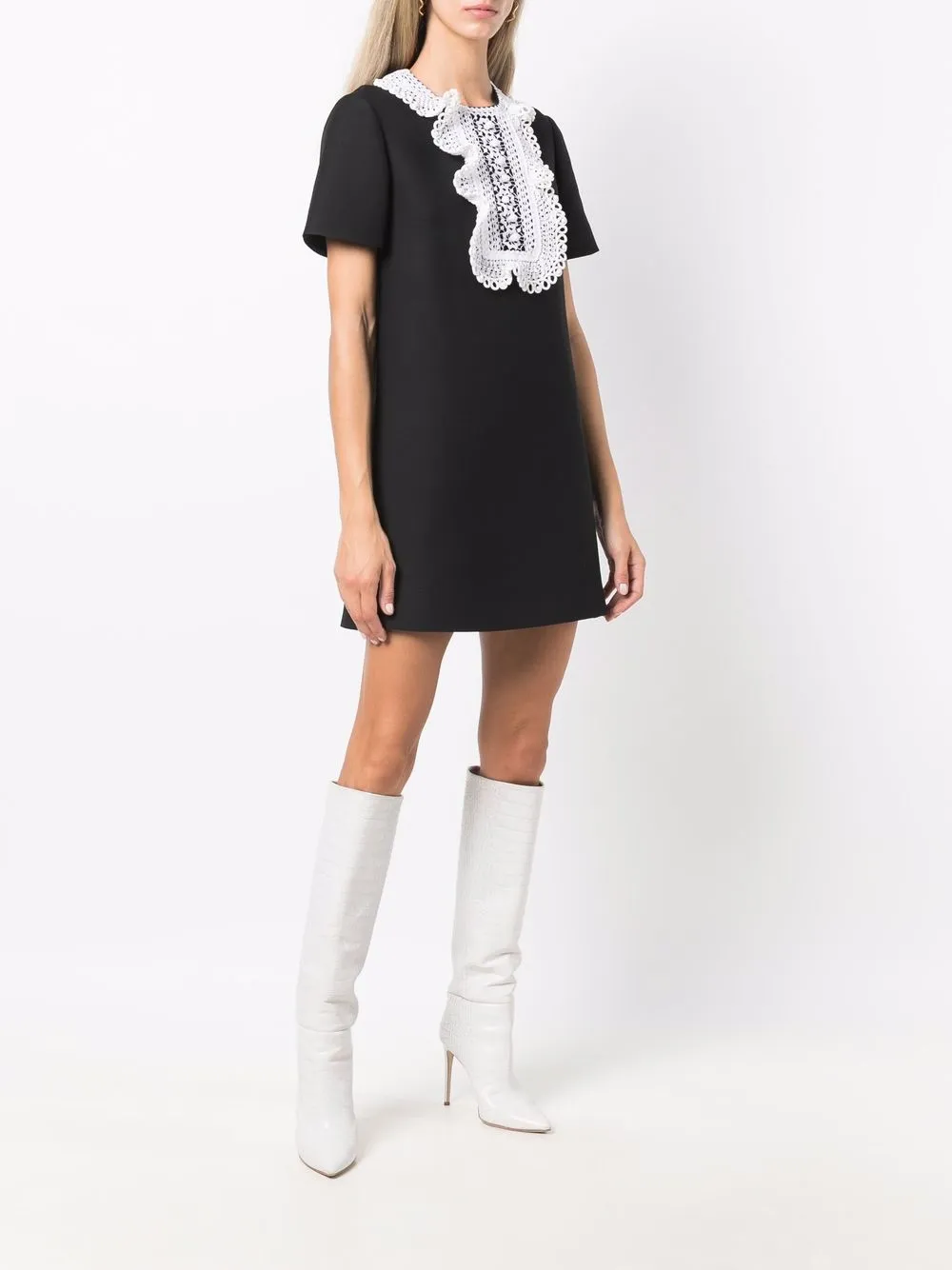 фото Valentino платье мини с оборками