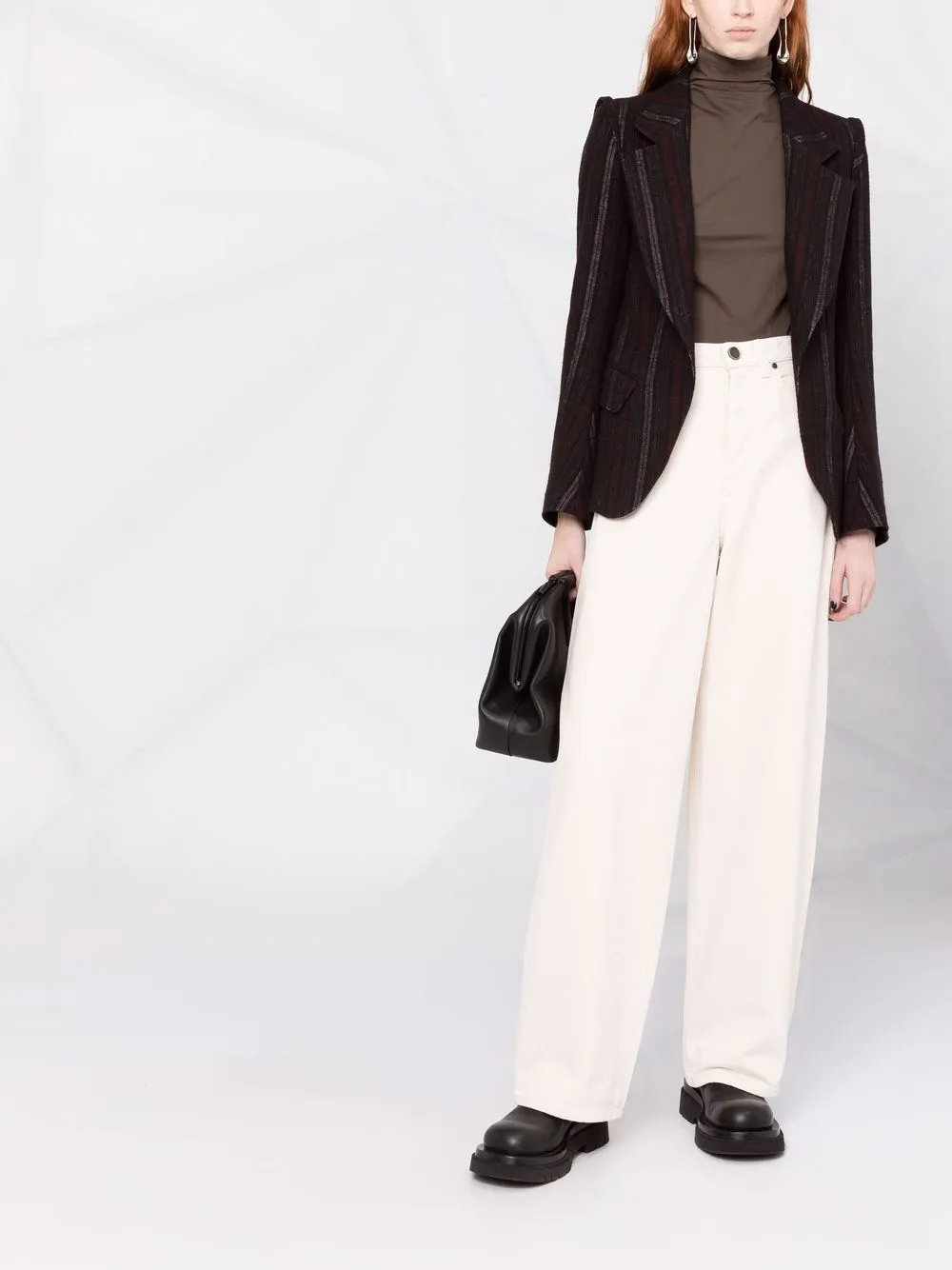 фото Uma wang широкие джинсы с завышенной талией