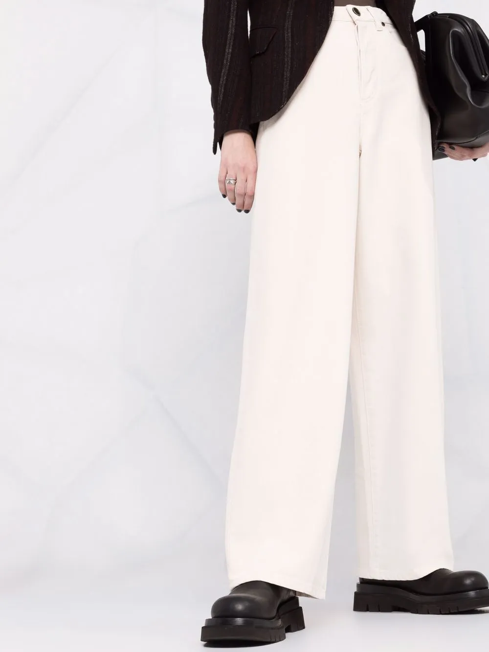 фото Uma wang широкие джинсы с завышенной талией