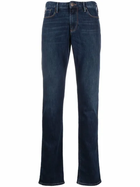 Emporio Armani mid-rise straight leg jeans Men