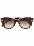 Ray-Ban State Street round-frame sunglasses - Brown