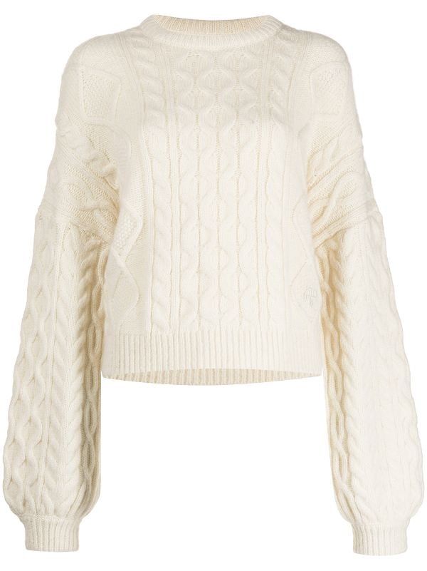 ANINE Irina cable-knit Jumper Farfetch