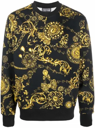 Versace baroque print sweatshirt new arrivals