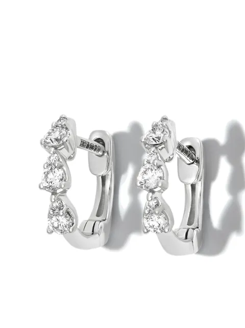 Dana Rebecca Designs 14kt white gold Sophia Ryan diamond hoop earrings