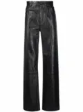 Marine Serre crescent-moon print trousers - Black