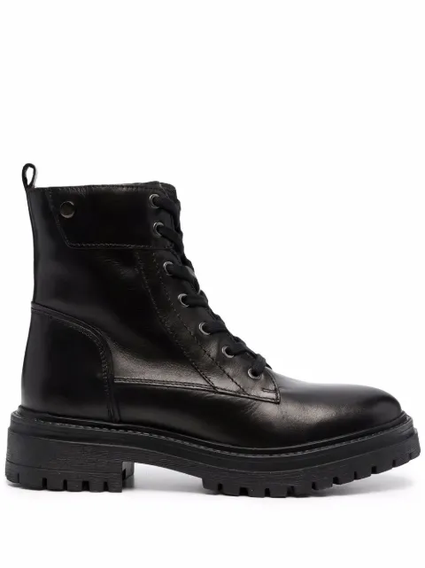 Geox low heel lace-up boots