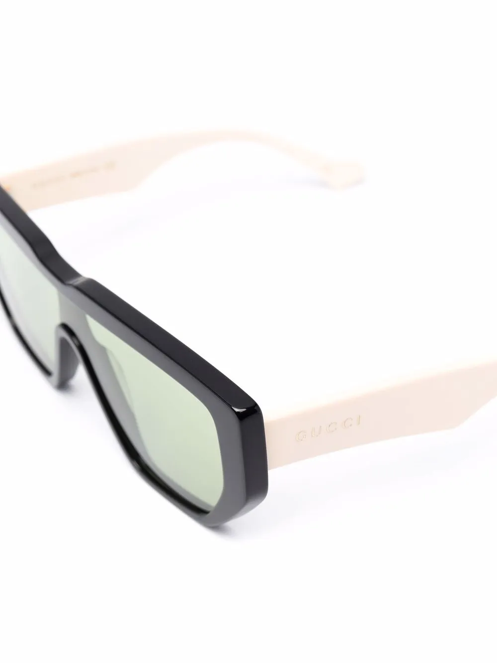 фото Gucci eyewear двухцветные солнцезащитные очки-авиаторы
