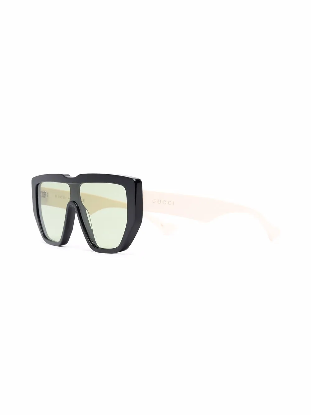 фото Gucci eyewear двухцветные солнцезащитные очки-авиаторы