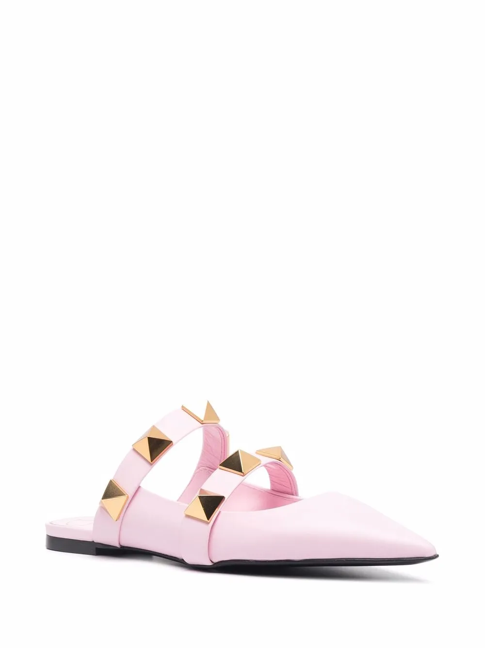 Valentino Garavani Roman Stud Flat Mules - Farfetch