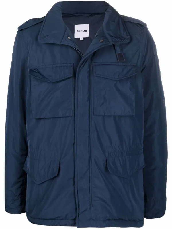 ASPESI Cargo Pocket Jacket - Blue