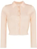 OUR LEGACY Mazzy button-up ribbed-knit polo top - Gold