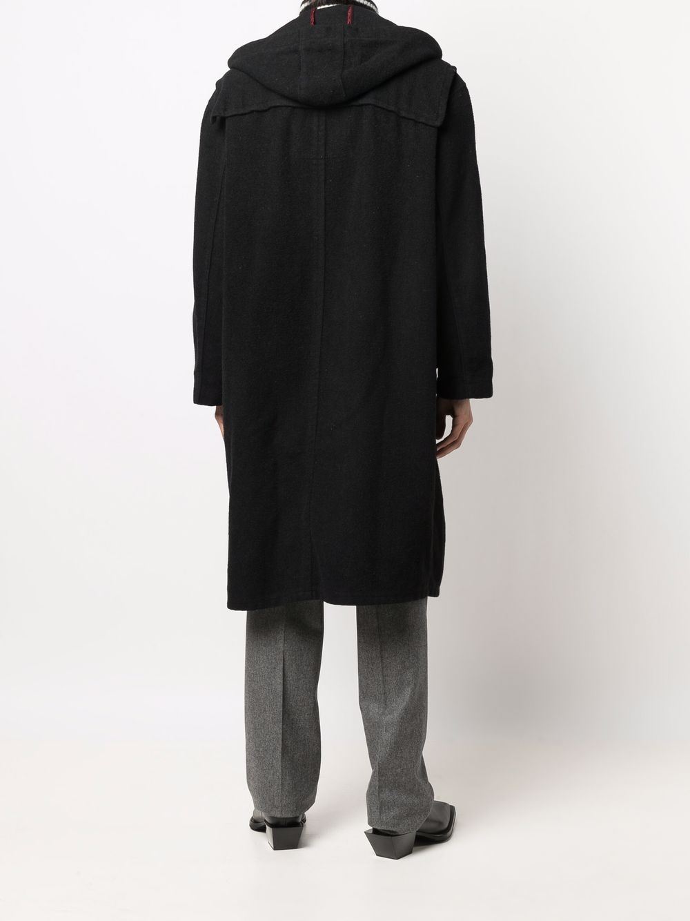 Pre-owned Jean Paul Gaultier 1990s Hooded Duffle Coat In 黑色
