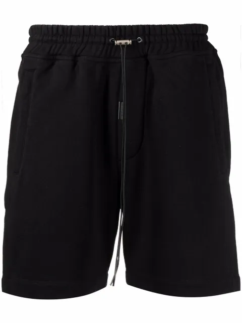 drawstring track shorts