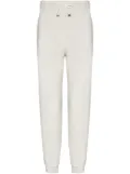 Brunello Cucinelli drawstring-waist tapered track pants - White