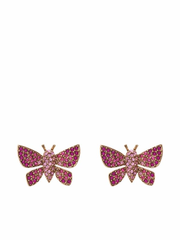 diamond earrings butterfly