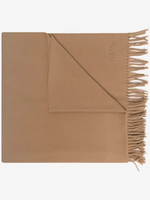 A.P.C. fringe-hem scarf