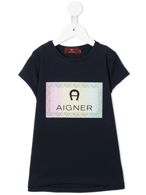 Aigner Kids logo cotton T-shirt