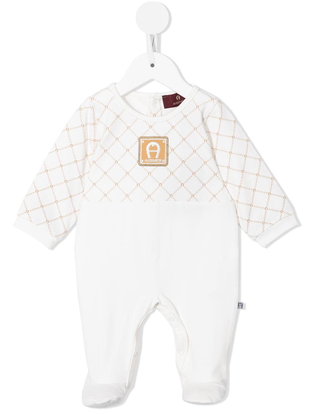 

Aigner Kids pijama con parche del logo - Dorado