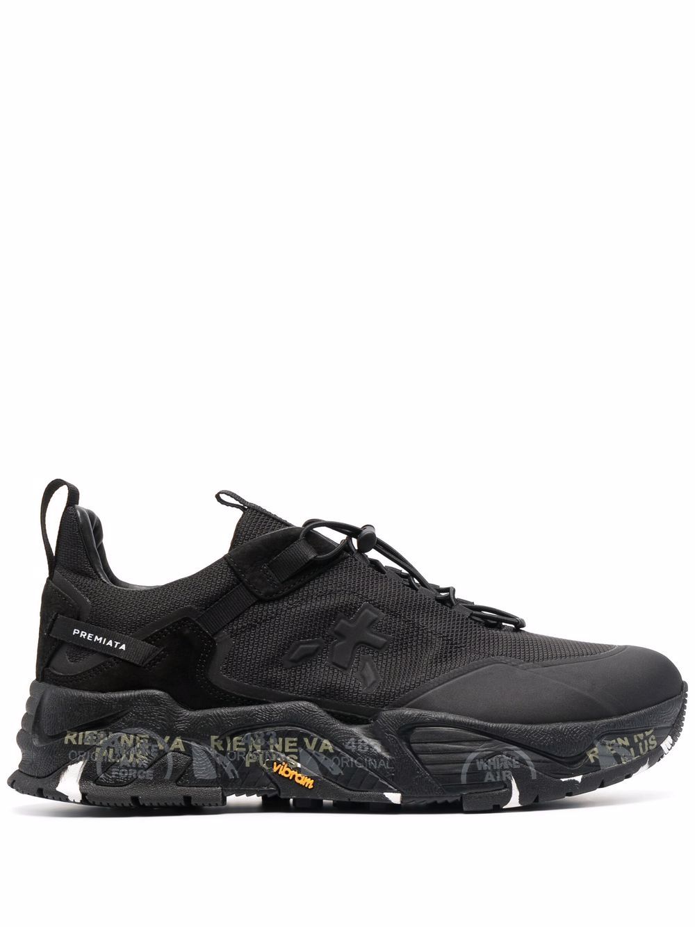 

Premiata Cross panelled low-top sneakers - Black