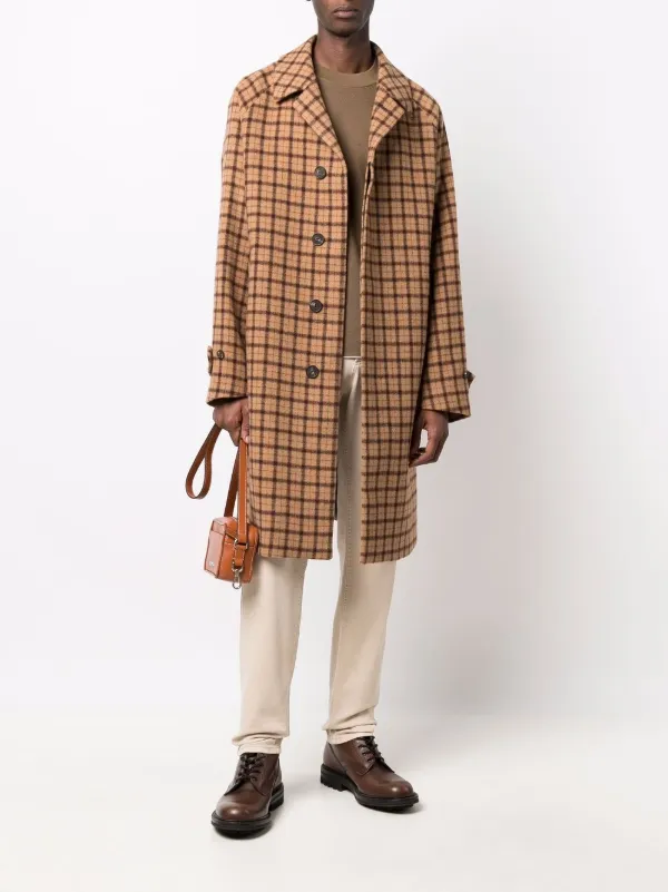 oversized check coat