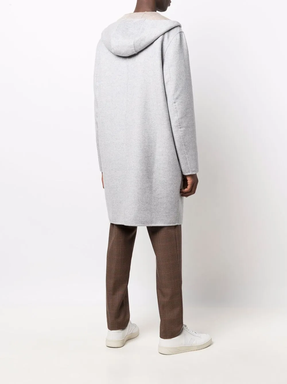 фото Malo пальто на пуговицах с капюшоном