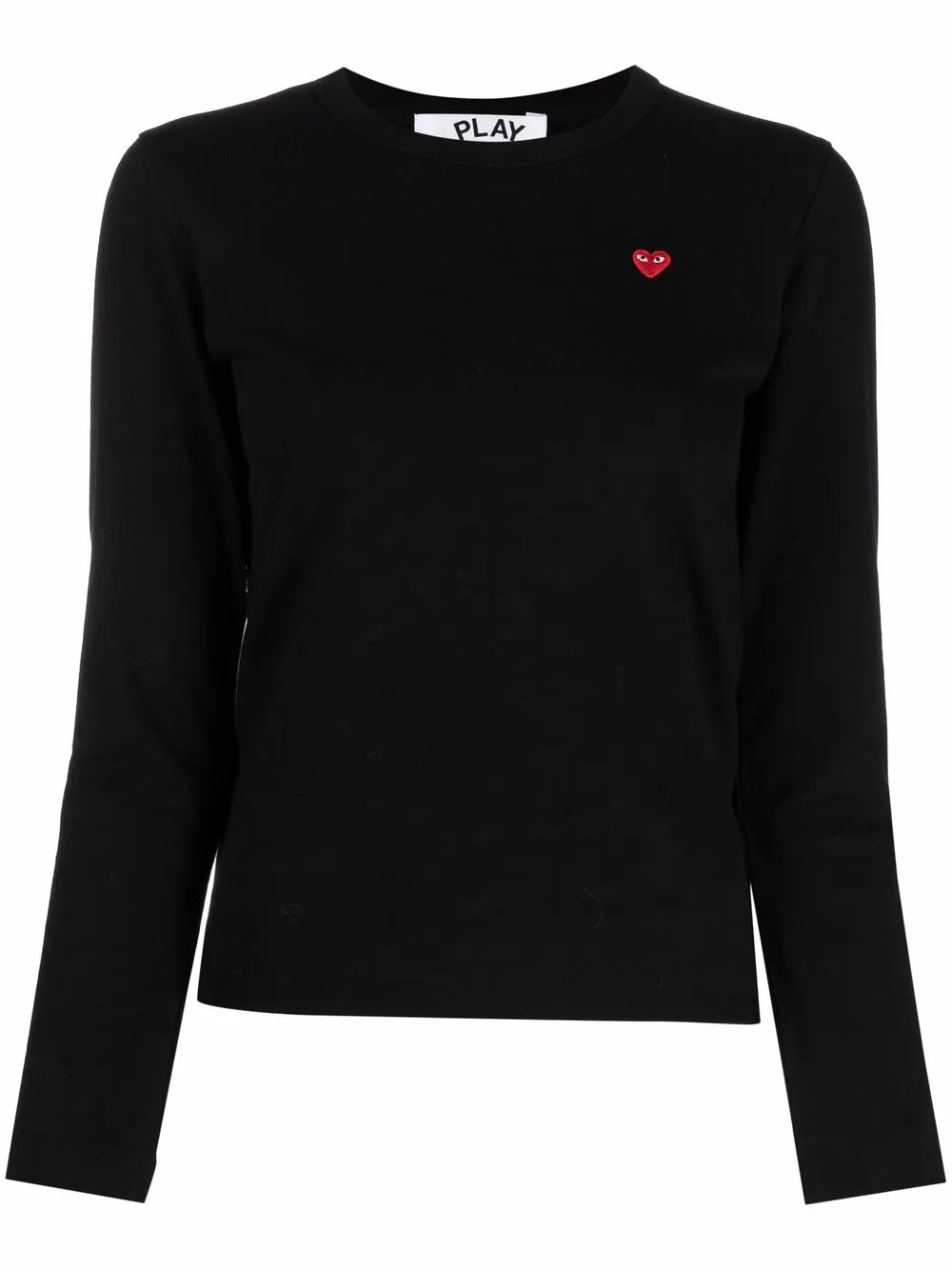 

Comme Des Garçons Play embroidered-logo crew neck jumper - Black