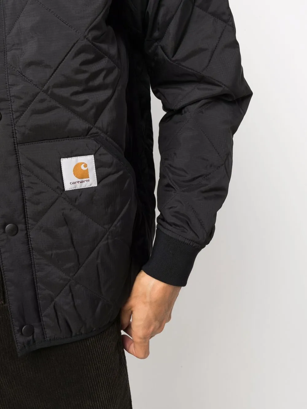 фото Carhartt wip стеганый бомбер barrow liner