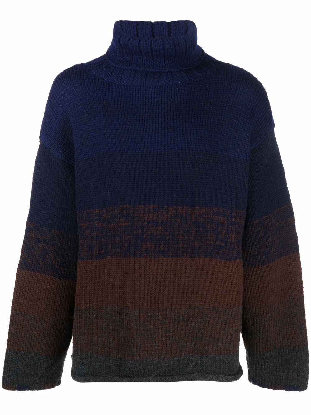 фото Dries van noten pre-owned 1990s colour-block knitted jumper