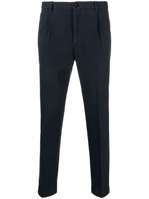 Incotex mid-rise tapered-leg trousers
