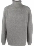 Lardini roll-neck wool-blend jumper - Grey