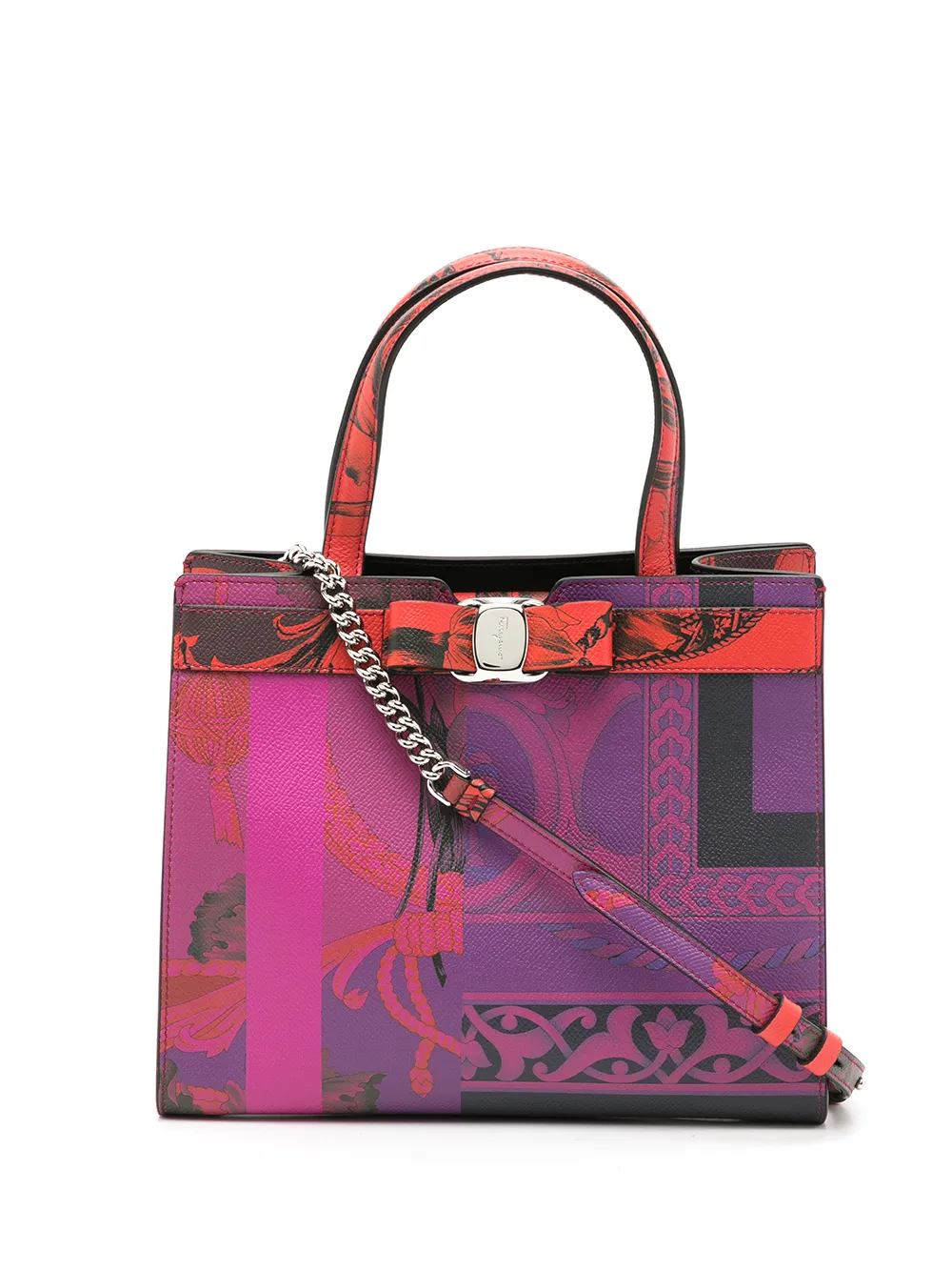 

Salvatore Ferragamo vara leather tote bag - Multicolour