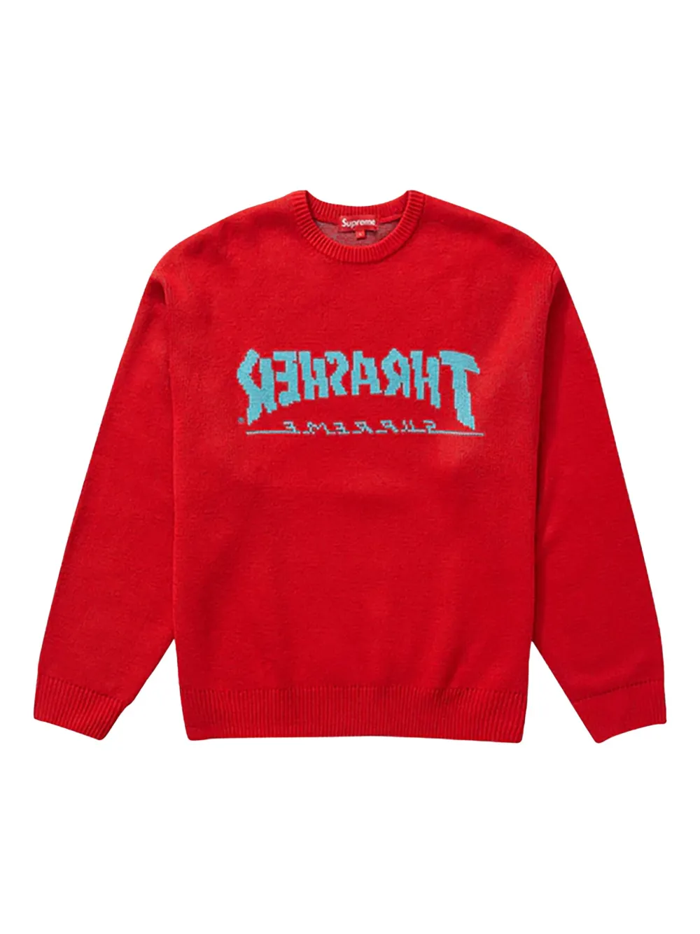 Supreme x Thrasher crew-neck sweater - Rouge Supreme x Thrasher crew-neck sweater - Rouge