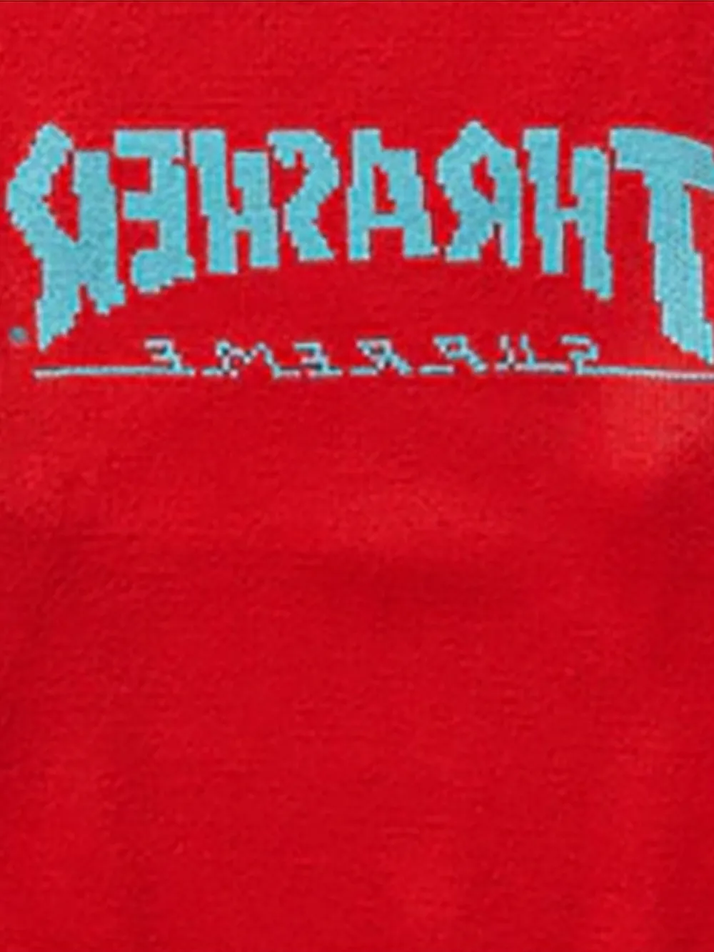 Supreme x Thrasher trui met ronde hals Rood