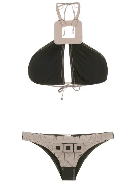 Amir Slama geometric-embellished bikini
