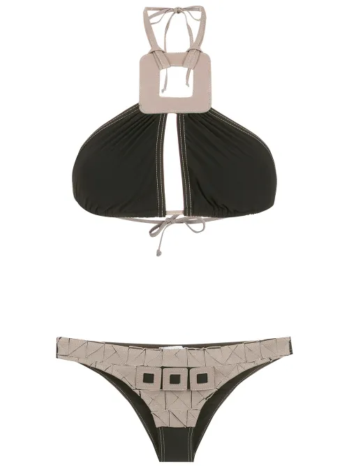 Bikini à motif géométrique - Amir Slama - Modalova