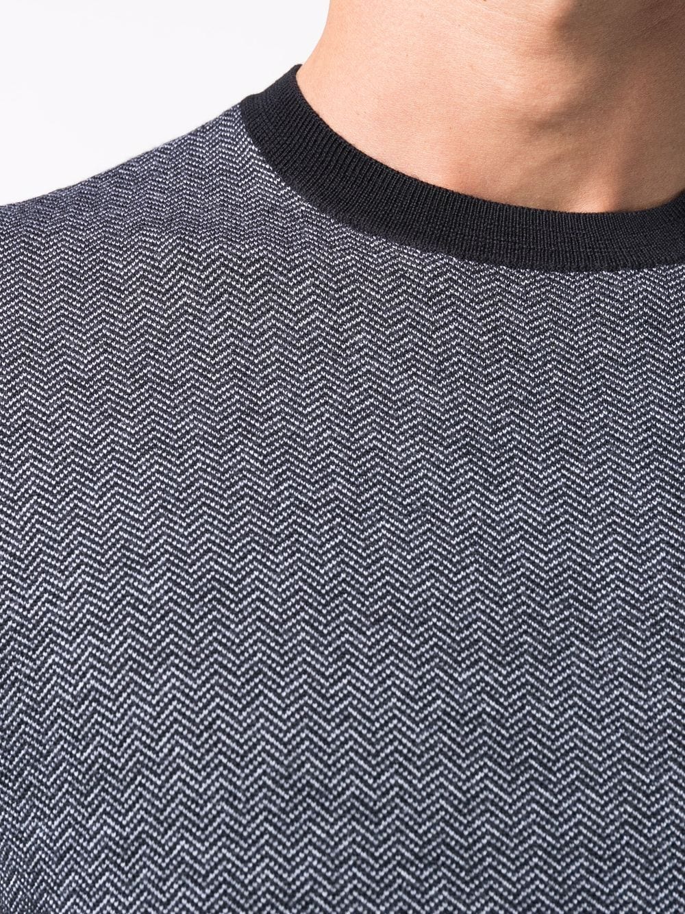 фото Emporio armani шерстяной свитер с круглым вырезом