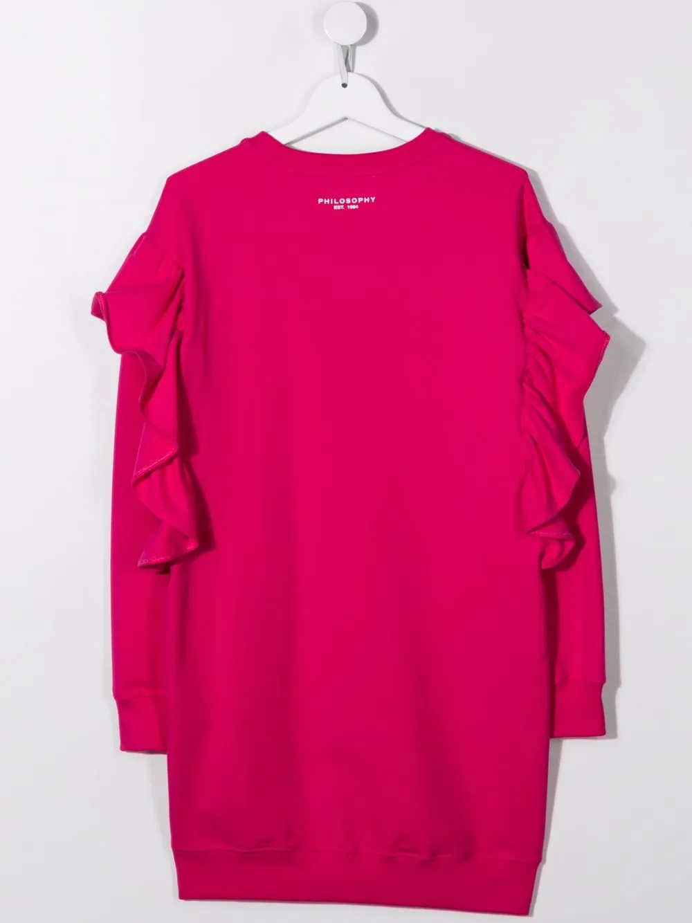 фото Philosophy di lorenzo serafini kids платье-свитер с оборками и логотипом