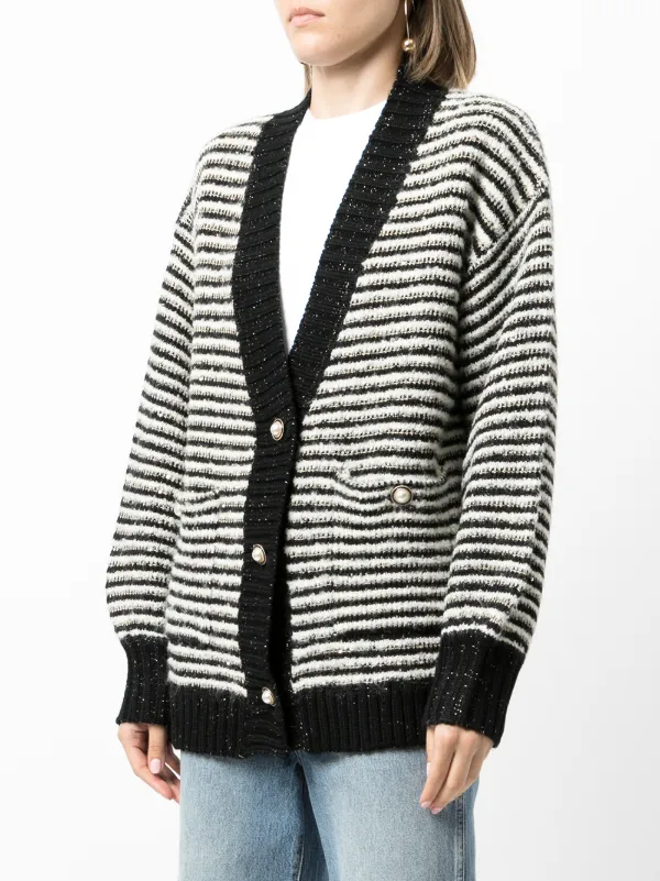 Shop b+ab stripe knit cardigan with 