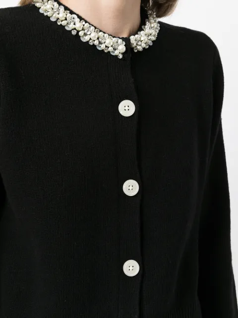 Shop B Ab Pearl Collar Cardigan With Express Delivery Farfetch